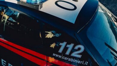 Auto dei Carabinieri con il numero di emergenza 112