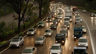 Traffico in coda, immagine simbolica