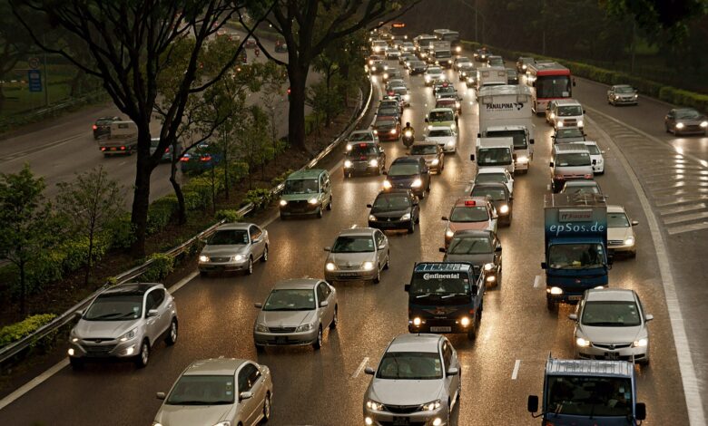Traffico in coda, immagine simbolica