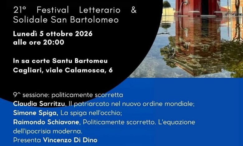 Locandina della 9ª sessione del Festival Letterario & Solidale San Bartolomeo