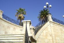 Il Bastione San Remy nel centro storico di Cagliari