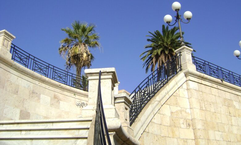 Il Bastione San Remy nel centro storico di Cagliari