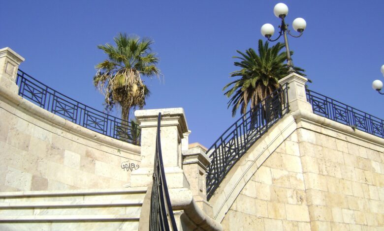 Il Bastione San Remy nel centro storico di Cagliari