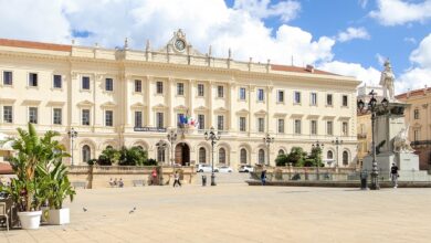 Piazza d'Italia a Sassari