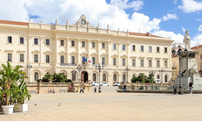 Piazza d'Italia a Sassari