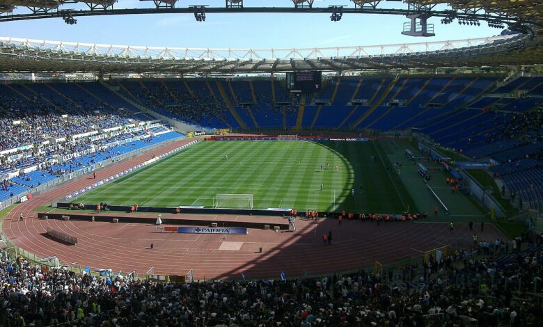 Veduta dello Stadio Olimpico di Roma con gli spalti pieni (immagine di repertorio)