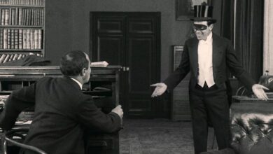 Una scena di Fantômas di Louis Feuillade (1913)