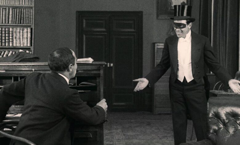 Una scena di Fantômas di Louis Feuillade (1913)