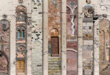 Particolari di chiese romaniche della Sardegna dalla locandina delle Giornate del Romanico 2026