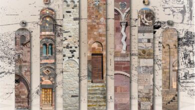 Particolari di chiese romaniche della Sardegna dalla locandina delle Giornate del Romanico 2026