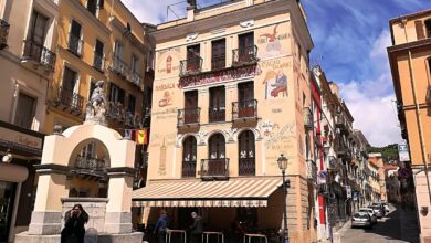Iglesias, piazza La Marmora nel centro storico