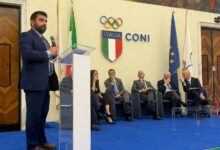 Marco Benucci interviene al Salone d'Onore del CONI a Roma