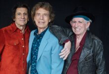 I Rolling Stones: Ronnie Wood, Mick Jagger e Keith Richards