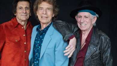I Rolling Stones: Ronnie Wood, Mick Jagger e Keith Richards
