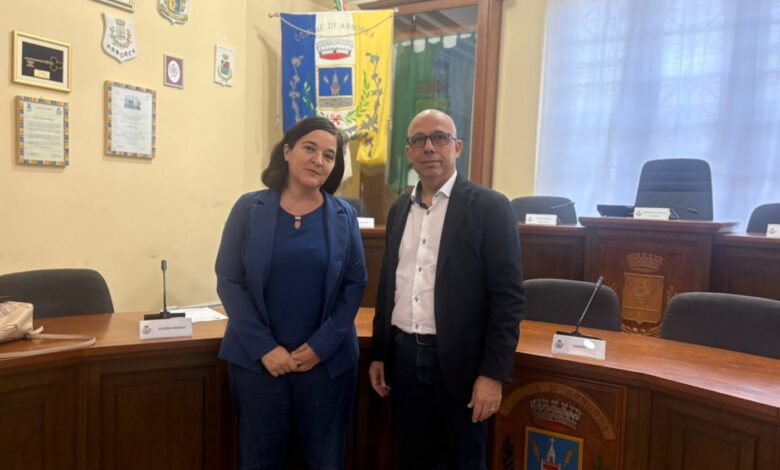 Incontro nella sala consiliare del Comune di Arborea