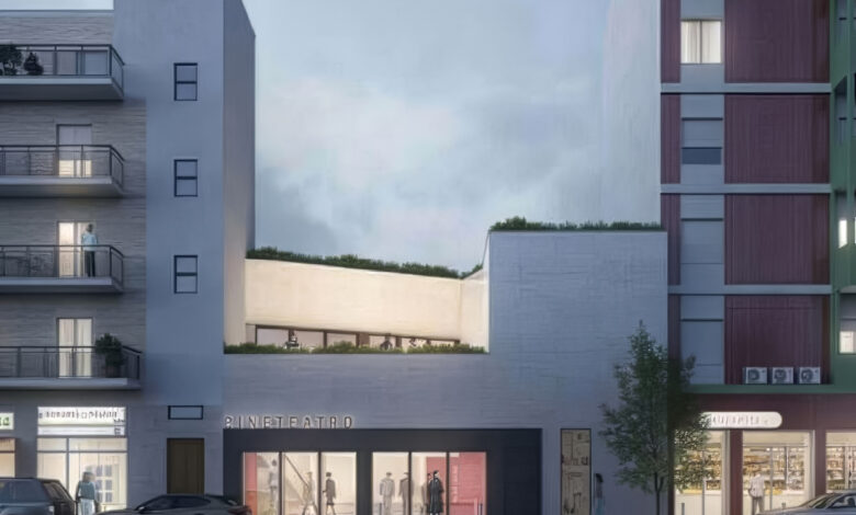 Rendering della sala del teatro comunale di viale Marconi a Quartu Sant'Elena