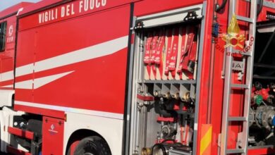 Mezzo dei Vigili del Fuoco del Comando provinciale di Cagliari