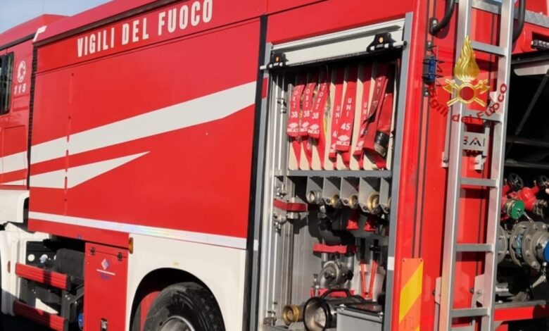 Mezzo dei Vigili del Fuoco del Comando provinciale di Cagliari