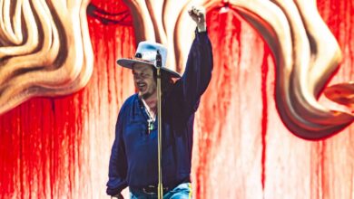 Zucchero Fornaciari sul palco durante un concerto